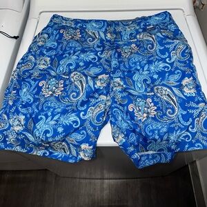 PETER MILLAR MENS SWIMSUIT PAISLEY BLUE LARGE